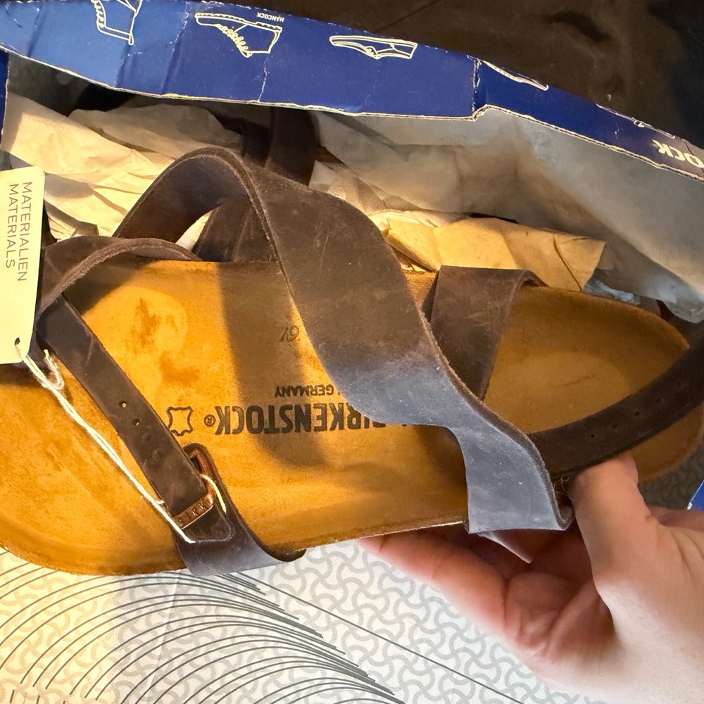 Birkenstock Yara Sandals new in box 42